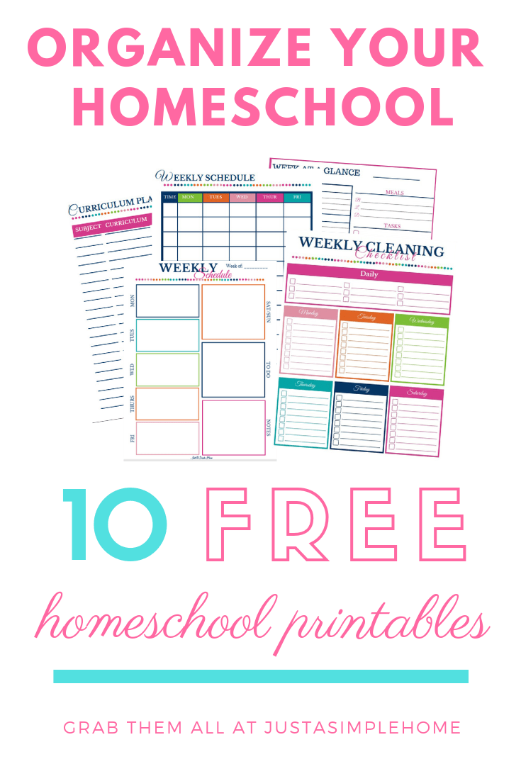 Free homeschool printables to help you plan and organize your homeschool! #homeschoolplanning #homeschoolprintables #freeprintables #homeschooling